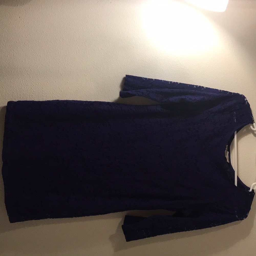 Purple lace dress